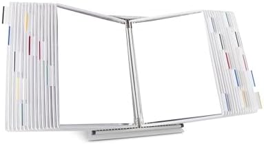 Tarifold Desktop Reference Display System, 30 Pockets, Expandable, White by TARIFOLD