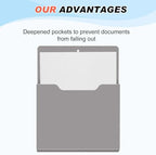 Fuutreo Magnetic Wall File Holder,6pcs,Achromatic Colors,Vertical-large - Image 3