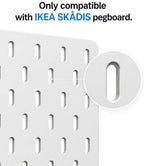 40 Pcs White Angled Spool Hooks for IKEA SKADIS, Thread Spool Holder - Image 4
