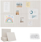 36" x24" Large Felt Bulletin Board, Bold-Stripe 6-Pack Cork Boards by Unknown