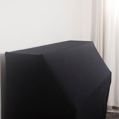 Waterproof Dustproof Elastic Piano Cover - Minimalist All-Black Design - Universal Fit for All Upright Pianos - Stretch Fabric, Easy Instal - Image 6
