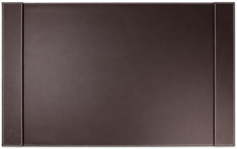 Leather Desk Pad with Side Rails, Paper Holder and Desk Protector,Ideal Ideal for Writing, organizing, and safeguarding desks at Home or Office in Style by eBigValue