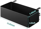 No Drill Desk Side Storage,Hanging Organizer,Clamp on Table Basket,Minimalist,Metal material,To Store Office Accessories, Gaming Devices,Storage for Office & Home,Black - Image 2