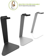 Kanto H1 Universal Headphone Stand - White - Solid Steel Construction - Curved Silicone Resting Surface - Image 5