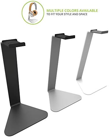Kanto H1 Universal Headphone Stand - White - Solid Steel Construction - Curved Silicone Resting Surface - Image 5