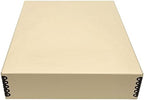 Golden State Art, Archival Drop Front Storage Box, Tan-11.75x15.25x3 Inch by GoldenStateArt