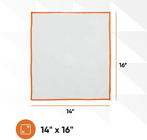 Superio Microfiber Glass, Mirror, Window Cleaning Cloth for Car Windshield, Lenses Tv Screen, Electronics, 14x16 Large Micro Fiber Lint & Streak Free Blue/Green, Just Water, 20 Pack - Image 2