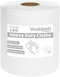 Shop Towels Lint-Free Heavy Duty Cloths, White (15"x10", 500 PCS) by PrecisionCleanroomSupplies