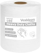 Shop Towels Lint-Free Heavy Duty Cloths, White (15"x10", 500 PCS) by PrecisionCleanroomSupplies