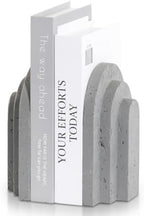 Decorative Bookends for Shelves, Heavy Duty Resin Book Stoppers for Books by AdornMyHomeEnjoyMyLife