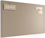 Fluxynara 70.8" x 47.2" Large Bulletin Board, Taupe by FLUXYNARA
