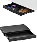 PUTORSEN Under Desk Storage Drawer 14.8" Wide - Smooth Slide Out Organizer for Standing Desk & Home Office, Max Load 17.6 lbs, Quiet Glide, Black by PUTORSEN