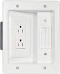 Legrand – OnQ in-Wall Cable Management Kit for Power & Low Voltage Cords – Hides TV or Display Cables Retrofit Behind the Wall – UL Listed TV Cord Hider w/DIY Install & Included Hardware – HT2102WHV1 by Legrand-On-Q