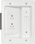 Legrand – OnQ in-Wall Cable Management Kit for Power & Low Voltage Cords – Hides TV or Display Cables Retrofit Behind the Wall – UL Listed TV Cord Hider w/DIY Install & Included Hardware – HT2102WHV1 by Legrand-On-Q