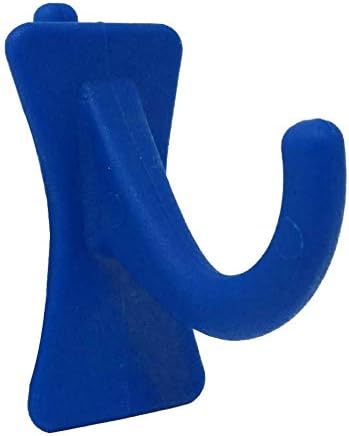 PegPro® J Hooks Kit for Standard “Wood Fiber” pegboard – Durable Plastic Pegboard Hooks - for Garage, Kitchen, Craft Room, and More (J Hook - 24 Pack, Blue) by PegPro%C2%AE