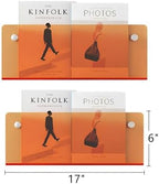 ROYALITA 2-Pack Acrylic Magazine Holder Brochure Holder, Orange 17 Inch - Image 3