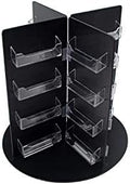 Marketing Holders Rotating Business Card Holder 32 Pocket Clear Acrylic Pockets and Black PVC Backing Counter Organizer for 3.5" x 2" Gift Cards by MarketingHolders