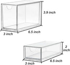 Acrylic Makeup Organizer, Clear Storage Organizer Desktop Stackable Storage Drawers, Plastic Organizer Bins for Makeup, Stationery, Cosmetics, Vanity, Bathroom,Cabinet,Pantry Office Desk (5 Drawers) - Image 3