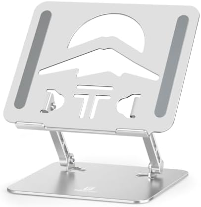 Z-Shaped Laptop Stand for Desk Fits 10"-16" Notebook, Silver by ToBeoneer