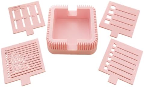 Sticky Note Holder with Checklist Stencils, Desk Organizer， Light Pink by Unknown
