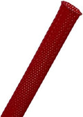Kable Kontrol PET Expandable Braided Sleeving 1-1/2” Inch 25’ Ft - Red by KABLEKONTROL%C2%AE