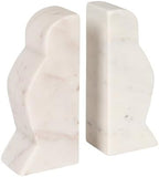 Creative Co-Op Decorative Marble Wave Bookends, Mottled White by Unknown