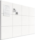 Bumusty 48"x 36" Large Felt Bulletin Board Tiles, Milky White by BUMUSTY