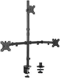 VIVO Triple LCD Monitor Desk Mount Stand Heavy Duty and Fully Adjustable, 3 Screens up to 30 inches STAND-V003T by VIVO