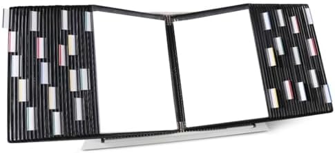 Tarifold Desktop Reference Display System, 50 Pockets, Expandable, Black by TARIFOLD