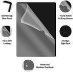 Black Vinyl Folders, Heavy Duty Plastic Folders with Clear Front Pocket, Doctor Stuff, Letter Size L-Type Document Holder for Home, Office and Medical, Pack of 100 - Image 4