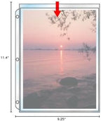 StoreSMART® - Photo/Insert Page for 3-Ring Binders - Archival-Safe Plastic - One 8 1/2" x 11" Pocket - 25 Pack - VH877-25 - Image 3