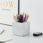 Real Luxurious Natural Marble Toothbrush Holder & Makeup Brush Organizer - Image 6