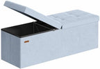SONGMICS Foldable Storage Ottoman with Flipping Lid, 43.3 Inch Velvet Bench by SONGMICSbySONGMICSHOME