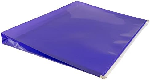 JAM PAPER Plastic Envelopes with Zip Closure - Letter Booklet - 9 3/4 x 13 - Purple - 12/Pack - Image 2