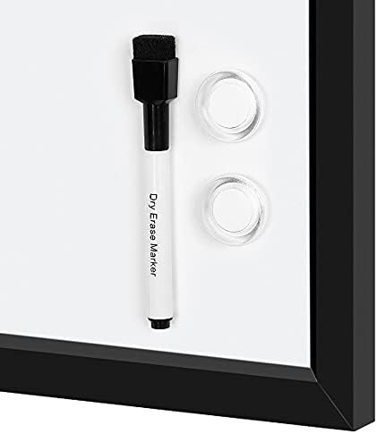 Amazon Basics Magnetic Dry Erase Whiteboard, 35"W x 23"H, Black Wooden Frame, Wall-Mounted for Writing and Presentation - Image 6