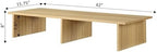 Pemberly Row Large TV-Monitor Riser, 42" W x 15.75" D x 8" H, Light Oak Wood Finish, Particle Board with Melamine Veneer, Support Bar Included, Home Entertainment or Office Display Stand - Image 4