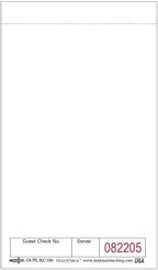 National Checking Company Unilined Single Copy Paper GuestChecks White, 6" Length x 3.5" Width | 50 Checks/Book, 100 Book/Case - Image 3