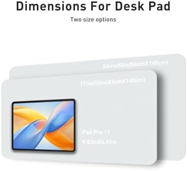 Aothia Faux Leather Desk Mat - Non-Slip PU Leather Desk Blotter, Waterproof Writing Surface, Large Desk Pad for Office & Home (Barely Grey, 55" x 24") - Image 5