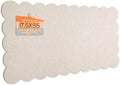 Scalloped Bulletin Board 35x18 inches, Decorative Felt Pin Board for Wall by Lightomorrow