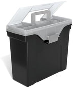 STAPLES Slim Portable File Tote, Letter Size, Black, 2/Pack - Image 2