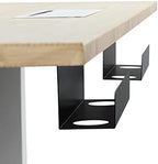 Under-Desk Cable Management Trays - Two 12" Trays in the Set - Perfect Storage for Cables, Power Bars, and Adaptors - Black - Image 3