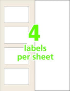 Avery® 00756 Easy Align® Self-Laminating ID Labels, Laser/Inkjet, 2 15/16 x 3 5/16, White (Pack of 100) - Image 3