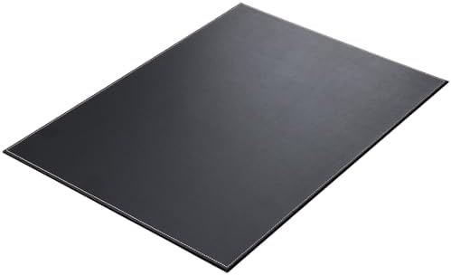 KINGFOM Desk Pad & Mat 24" x 18" Protector Large Mouse Pad PU Leather for Desktops and Laptops (Black) - Image 5
