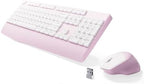 MPTOG Ergonomic Wireless Keyboard and Mouse Combo, Pink White by MPTOG