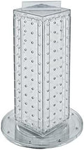 Azar Displays 700220-CLR Pegboard 4-Sided Revolving Counter Display, Clear Translucent Color by AzarDisplays