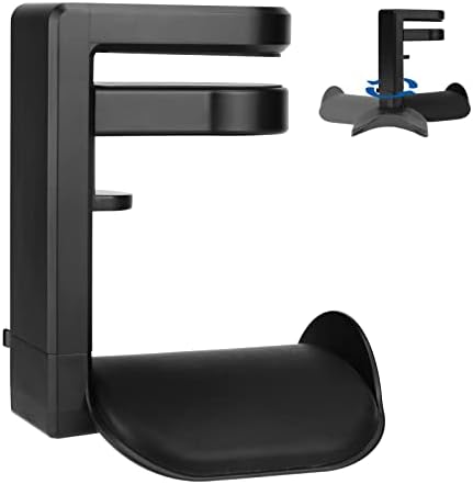 Headset Stand Holder Rotatable Headphone Hanger Hook Under Desk by Goldmille