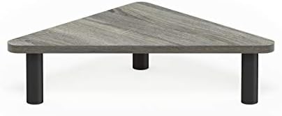 Triangle Corner Monitor Riser, Laptop Stand for Desk, Desk Organizers and Accessories, Office Desk Accessories, Monitor Stand Riser, French Oak - Image 5