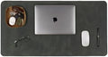 LEATHER VILLAGE Real Leather Desk Pad 3mm Thick Double Layer Desk Mat Olive. by LeatherVillage