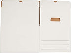 Amazon Basics Medium Duty Storage/Filing Boxes with Lid and Handles, Legal/Letter Size, Collapsible, Foldable, Tape-Free Assembly, 16.2" L x 12.5" W x 10.5" H, White, 12-Pack - Image 5