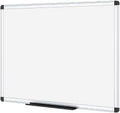 VIZ-PRO Magnetic Dry Erase Board, 48 X 24 Inches, Silver Aluminium Frame by VIZ-PRO